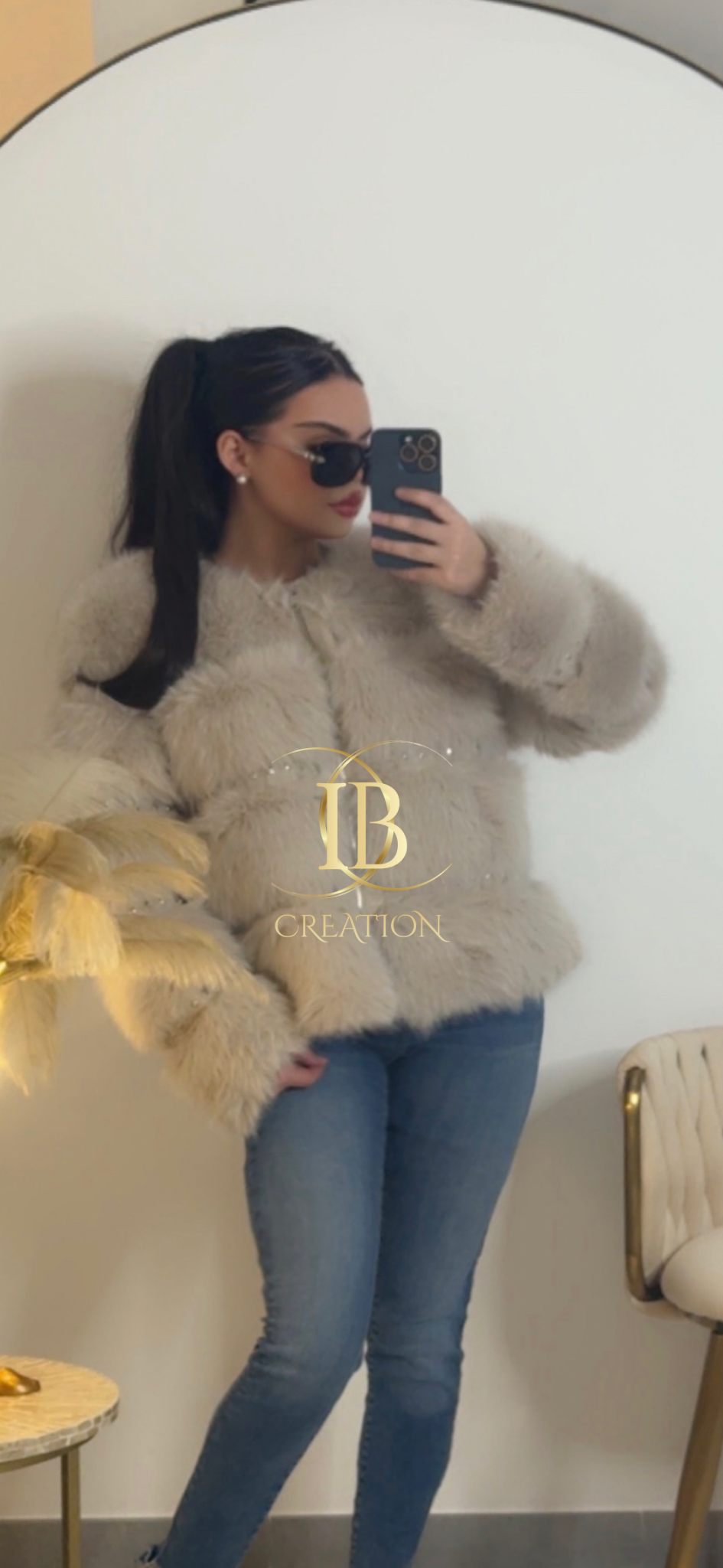 VESTE A FOURRURE GUCCHIA