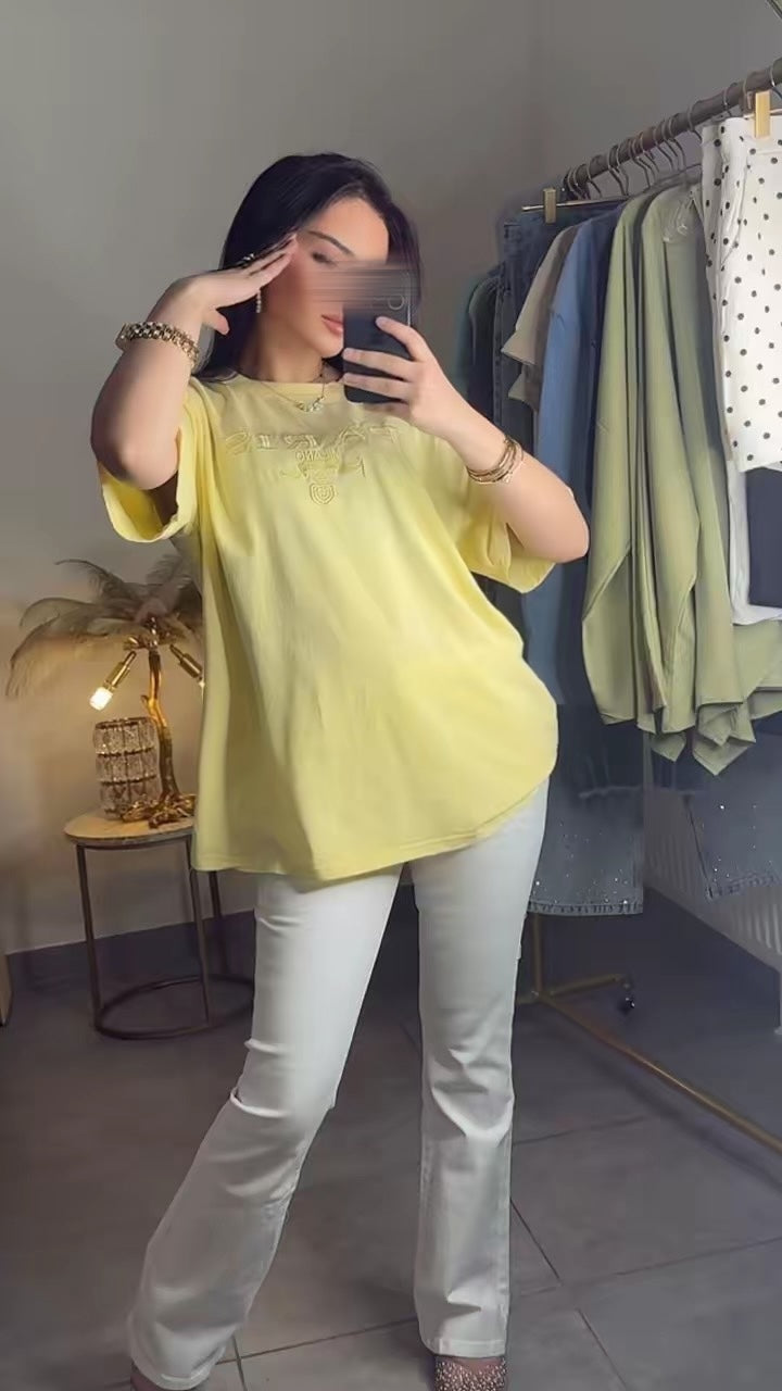 T-SHIRT ALLURE OVERSIZE BRODÉ