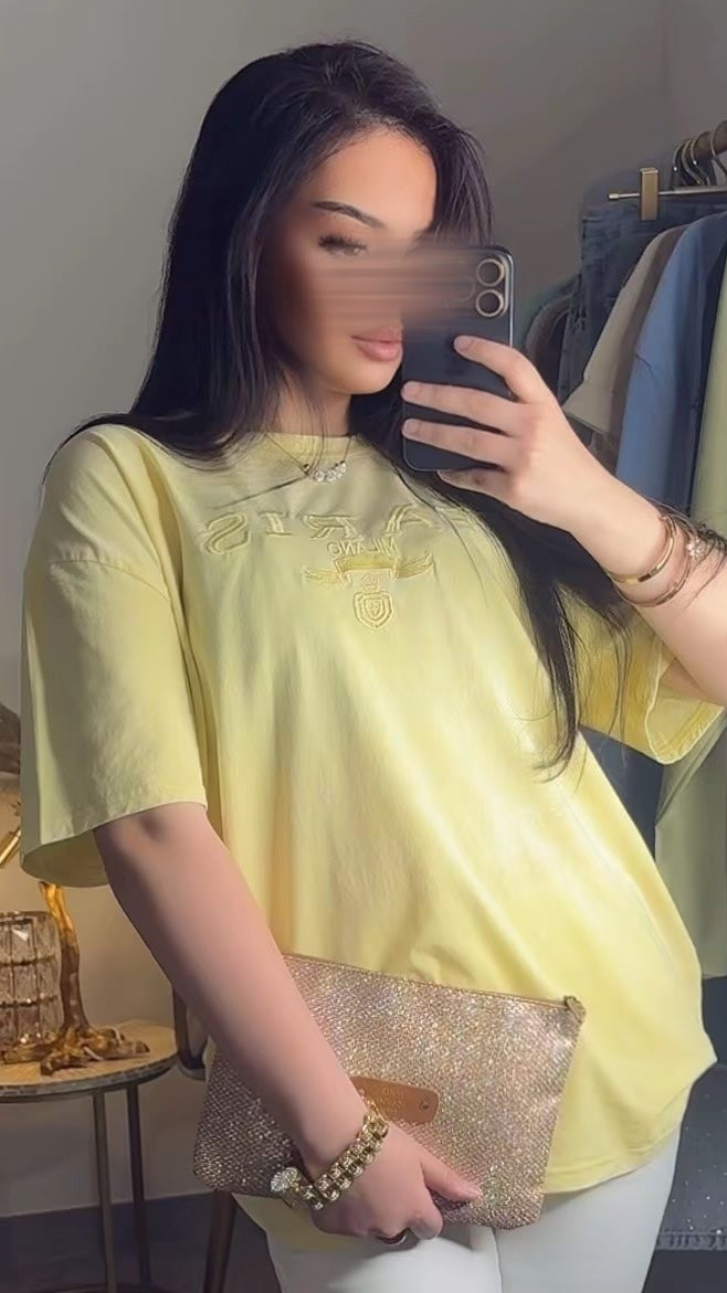T-SHIRT ALLURE OVERSIZE BRODÉ