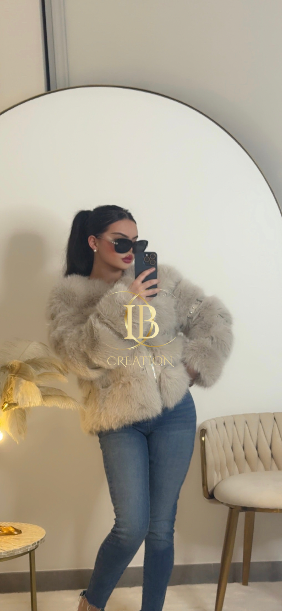VESTE A FOURRURE GUCCHIA