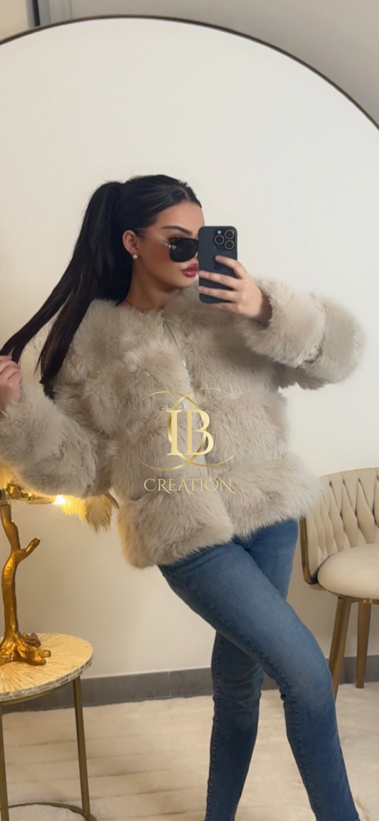 VESTE A FOURRURE GUCCHIA