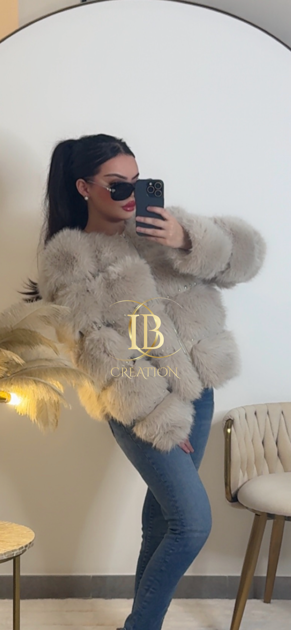 VESTE A FOURRURE GUCCHIA